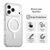 iPhone 18 Pro Max / 17 Pro Max PC PET TPU Hybrid Magnetic Case - White iPhone 18 Pro Max / 17 Pro Max PC PET TPU Hybrid Magnetic Case - White
