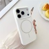 For iPhone 18 Pro Max / 17 Pro Max Magnetic Case Liquid Silicone Anti-Drop Phone Back Cover - White For iPhone 18 Pro Max / 17 Pro Max Magnetic Case Liquid Silicone Anti-Drop Phone Back Cover - White