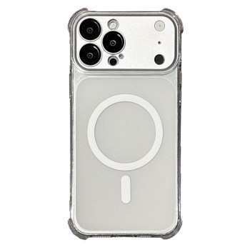 iPhone 18 Pro Max / 17 Pro Max Magnetic TPU Case with Detachable Camera Cover - Transparent