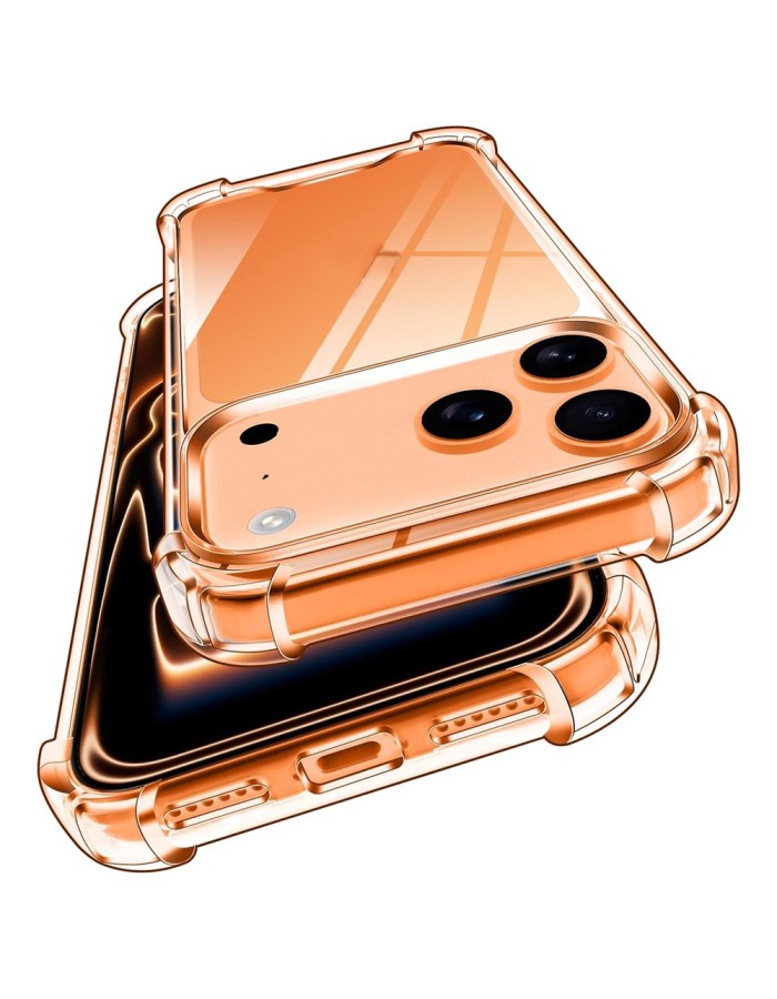 Hybrid Acrylic TPU Case iPhone 18 Pro Max / 17 Pro Max with Camera Protection - Transparent