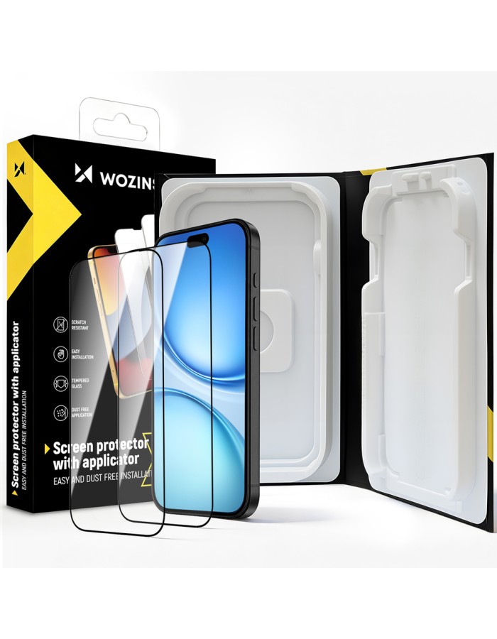 Wozinsky EasyFit Clear Glass tempered glass for iPhone 18 Pro Max / 17 Pro Max - 2 pcs.