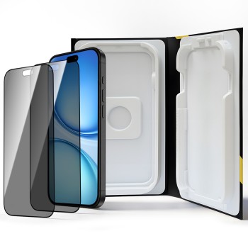 Wozinsky EasyFit Privacy Glass privacy tempered glass for iPhone 17 / 16 Pro - 2 pcs.