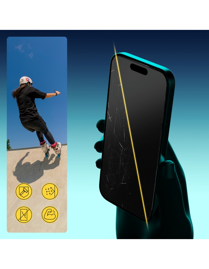 Wozinsky EasyFit Privacy Glass privacy tempered glass for iPhone 17 / 16 Pro - 2 pcs. Wozinsky EasyFit Privacy Glass privacy tempered glass for iPhone 17 / 16 Pro - 2 pcs.