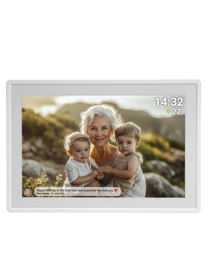 Denver PHOTO Frameo 10.1'' Smart Photoframe with 16GB PFF-1021WMK3 White