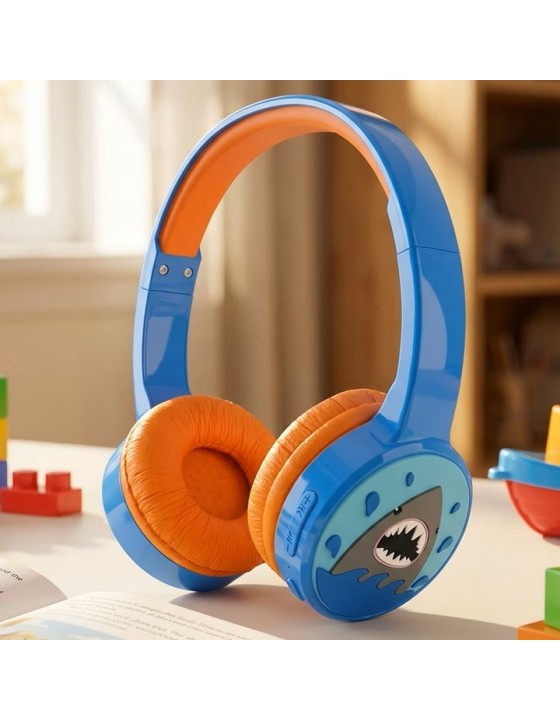 Denver KIDS Audio Wireless Bluetooth Headset BTH-107BU Blue (Shark)