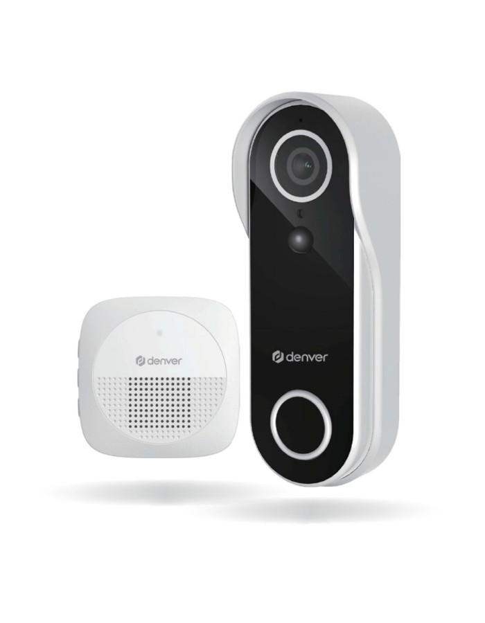 Denver SECURITY Doorbell Smart WiFi 4MP with Chime VDB-218