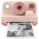 Denver KIDS Photo Digital Instant Camera 48MP Thermal Print & BT Print KPC-1374BTRO Rose