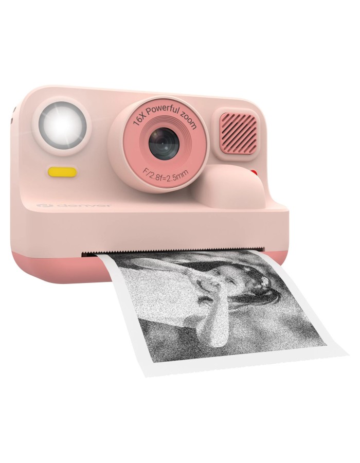 Denver KIDS Photo Digital Instant Camera 48MP Thermal Print & BT Print KPC-1374BTRO Rose