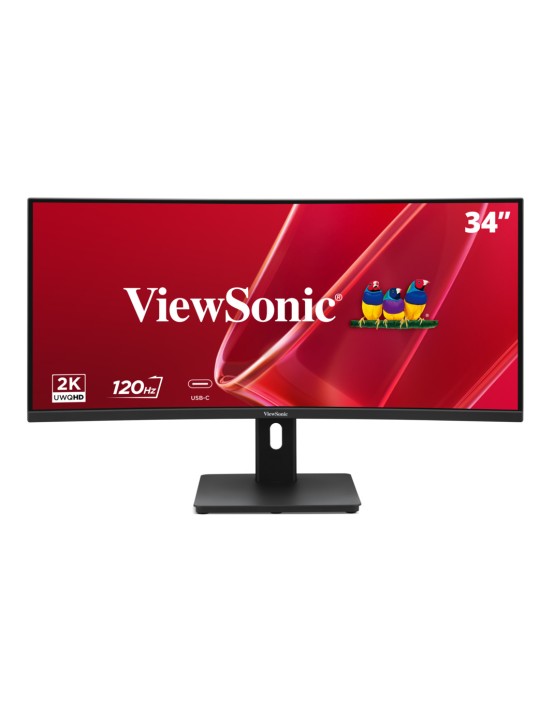 Viewsonic Monitor VA 34'' UWQHD IPS Curved UltraWide 120Hz USB-C Hub/PD/Speakers VA3420C-2