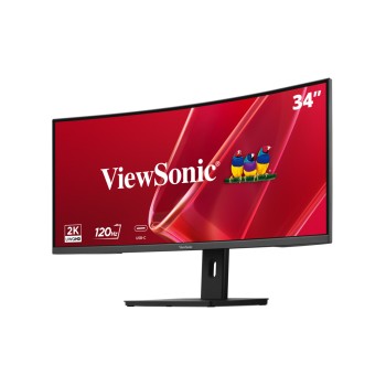 Viewsonic Monitor VA 34'' UWQHD IPS Curved UltraWide 120Hz USB-C Hub/PD/Speakers VA3420C-2