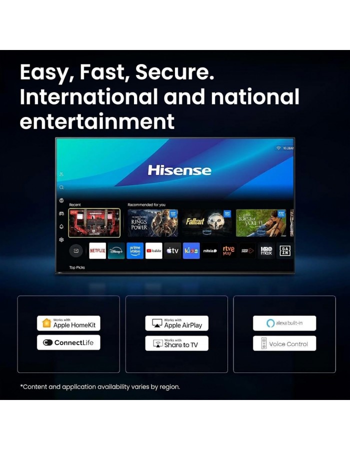 Hisense 65E7S PRO 65'' 4K Smart QLED144hz  TV