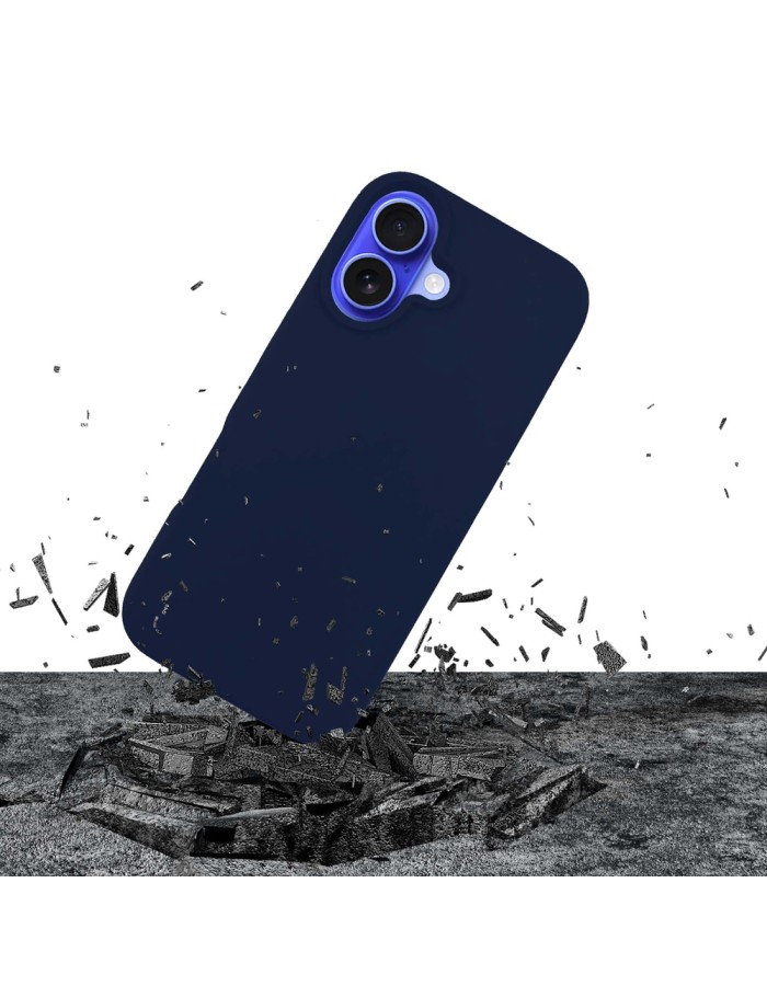 3mk Silicone Case for iPhone 16 Plus - navy blue 3mk Silicone Case for iPhone 16 Plus - navy blue