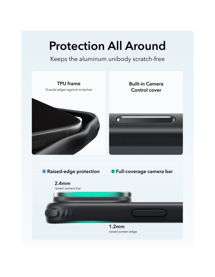 ESR Classic Hybrid Kickstand MagSafe Case for iPhone 18 Pro / 17 Pro - Black