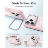 ESR Classic Hybrid Kickstand MagSafe Case for iPhone 18 Pro / 17 Pro - Matte Pink ESR Classic Hybrid Kickstand MagSafe Case for iPhone 18 Pro / 17 Pro - Matte Pink