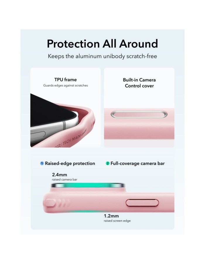 ESR Classic Hybrid Kickstand MagSafe Case for iPhone 18 Pro / 17 Pro - Matte Pink ESR Classic Hybrid Kickstand MagSafe Case for iPhone 18 Pro / 17 Pro - Matte Pink