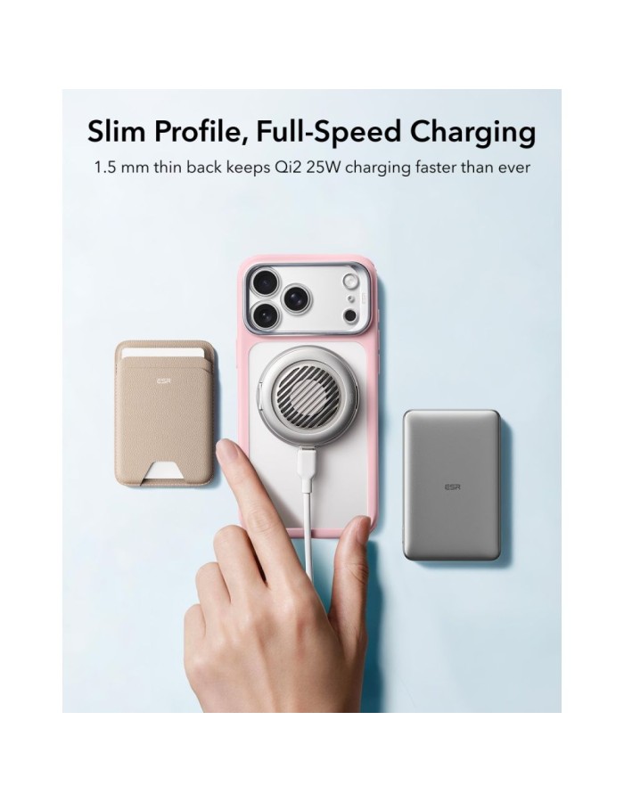 ESR Classic Hybrid Kickstand MagSafe Case for iPhone 18 Pro / 17 Pro - Matte Pink ESR Classic Hybrid Kickstand MagSafe Case for iPhone 18 Pro / 17 Pro - Matte Pink