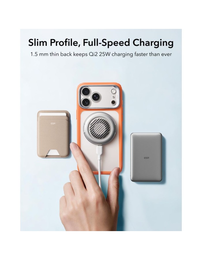 ESR Classic Hybrid Kickstand MagSafe Case for iPhone 18 Pro / 17 Pro - Matte Orange