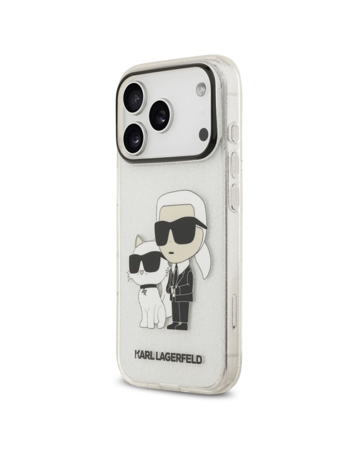 Karl Lagerfeld IML NFT Glitter Karl&Choupette Case for iPhone 18 Pro / 17 Pro - Transparent Karl Lagerfeld IML NFT Glitter Karl&Choupette Case for iPhone 18 Pro / 17 Pro - Transparent