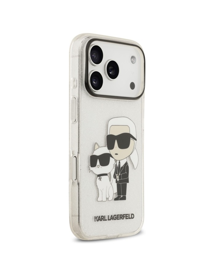 Karl Lagerfeld IML NFT Glitter Karl&Choupette Case for iPhone 18 Pro / 17 Pro - Transparent Karl Lagerfeld IML NFT Glitter Karl&Choupette Case for iPhone 18 Pro / 17 Pro - Transparent