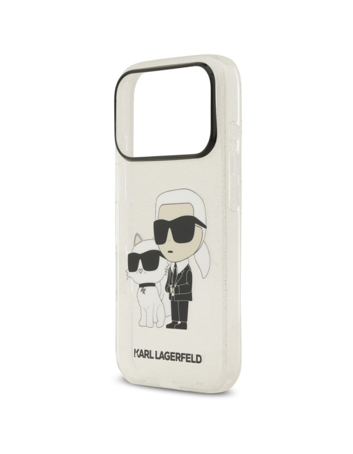 Karl Lagerfeld IML NFT Glitter Karl&Choupette Case for iPhone 18 Pro / 17 Pro - Transparent Karl Lagerfeld IML NFT Glitter Karl&Choupette Case for iPhone 18 Pro / 17 Pro - Transparent