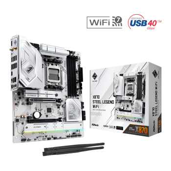 ASRock X870 Steel Legend WiFi Motherboard ATX AM5