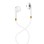 HOCO M1 ORIGINAL WIRED EARPODS WITH JACK 3.5'' CONNECTOR WHITE