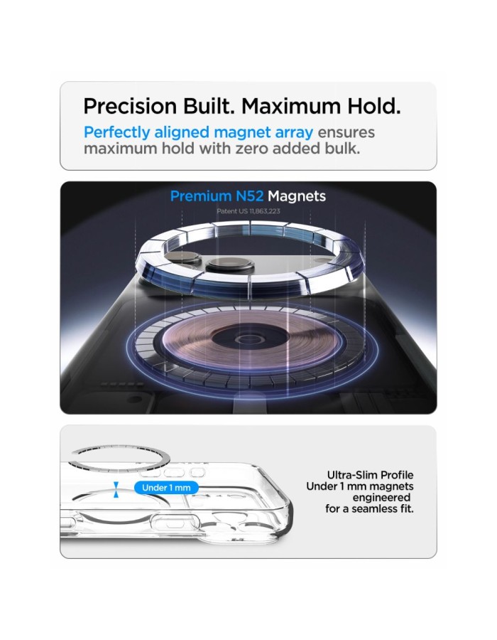Spigen Ultra Hybrid MagSafe Case for iPhone 18 Pro / 17 Pro - Clear Navy Blue Spigen Ultra Hybrid MagSafe Case for iPhone 18 Pro / 17 Pro - Clear Navy Blue
