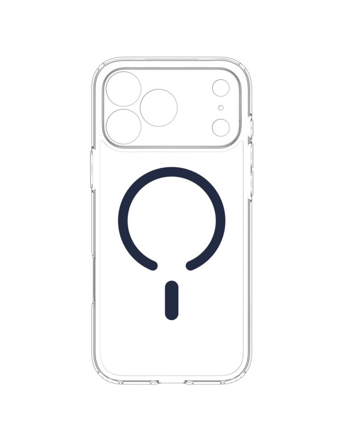 Spigen Ultra Hybrid MagSafe Case for iPhone 18 Pro / 17 Pro - Clear Navy Blue Spigen Ultra Hybrid MagSafe Case for iPhone 18 Pro / 17 Pro - Clear Navy Blue