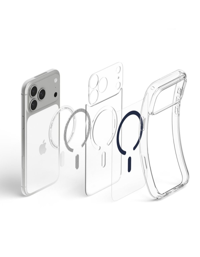 Spigen Ultra Hybrid MagSafe Case for iPhone 18 Pro / 17 Pro - Clear Navy Blue Spigen Ultra Hybrid MagSafe Case for iPhone 18 Pro / 17 Pro - Clear Navy Blue