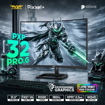 Armaggeddon Gaming Monitor 32'' Curved 2K 180Hz 10Bit True Color 0.5ms PXP 32-PRO.G White