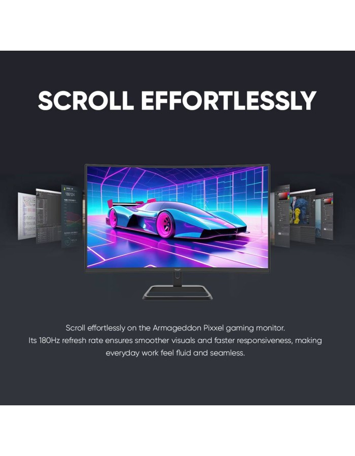Armaggeddon Gaming Monitor 32'' Curved 2K 180Hz 10Bit True Color 0.5ms PXP 32-PRO.G White Armaggeddon Gaming Monitor 32'' Curved 2K 180Hz 10Bit True Color 0.5ms PXP 32-PRO.G White