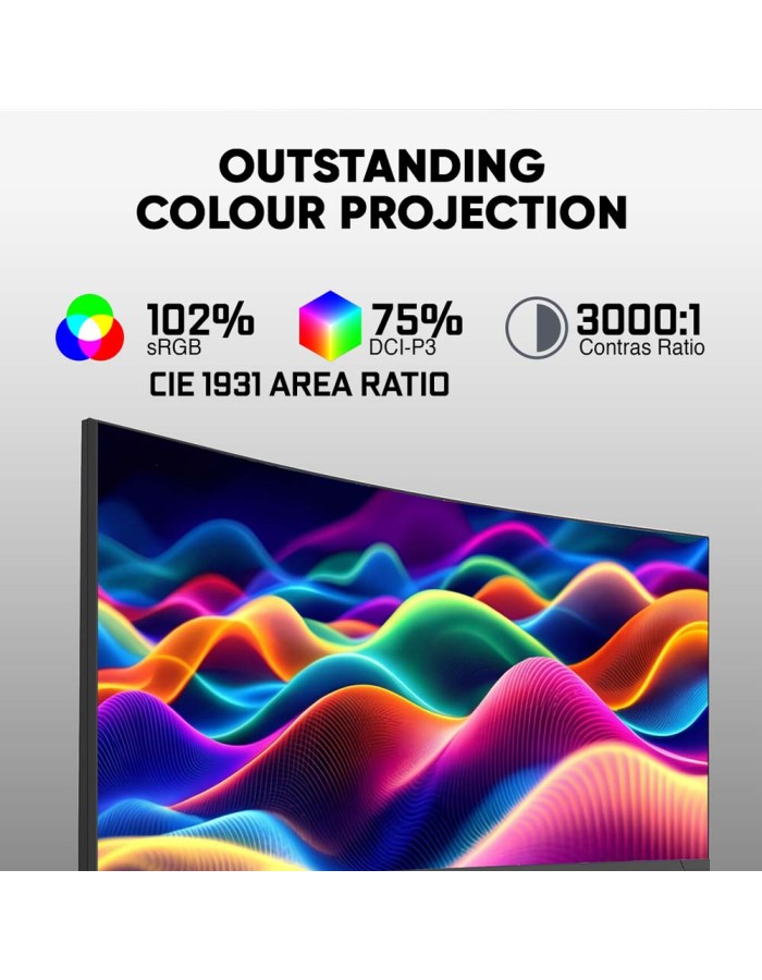Armaggeddon Gaming Monitor 30'' Curved 2K 200Hz R1800 PXP 30-XD White Armaggeddon Gaming Monitor 30'' Curved 2K 200Hz R1800 PXP 30-XD White