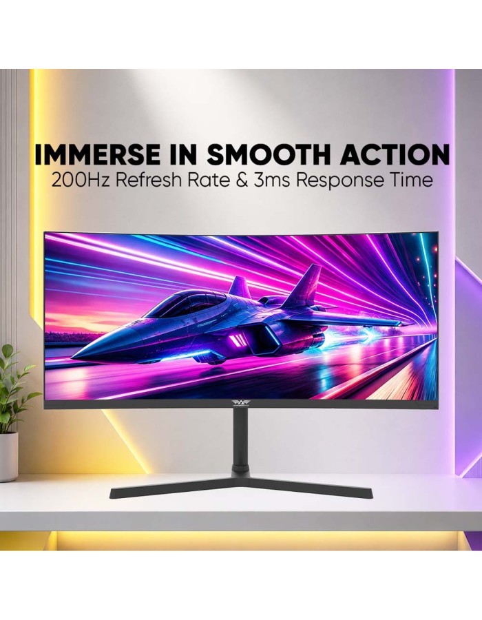 Armaggeddon Gaming Monitor 30'' Curved 2K 200Hz R1800 PXP 30-XD White Armaggeddon Gaming Monitor 30'' Curved 2K 200Hz R1800 PXP 30-XD White