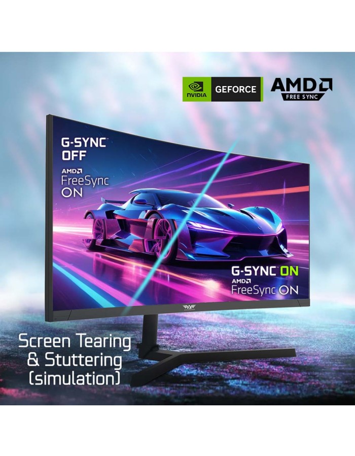 Armaggeddon Gaming Monitor 30'' Curved 2K 200Hz R1800 PXP 30-XD White Armaggeddon Gaming Monitor 30'' Curved 2K 200Hz R1800 PXP 30-XD White