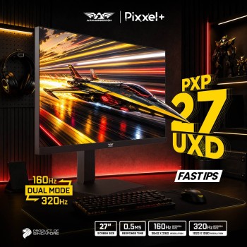 Armaggeddon Gaming Monitor 27'' 4K IPS 160Hz 10Bit 0.5ms Height-Swivel-Pivot Adjustable PXP 27-UXD Black