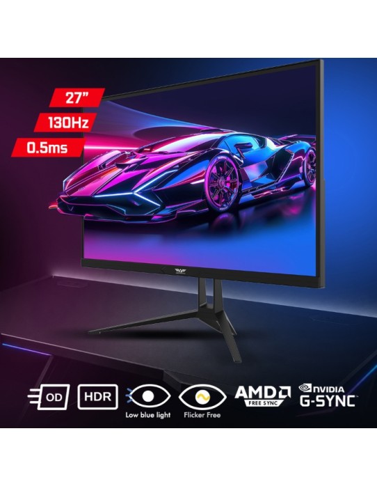 Armaggeddon Gaming Monitor 27'' 2K IPS 130hz 10Bit True Color 2xHDMI DP USB PXP 27-QGG White Armaggeddon Gaming Monitor 27'' 2K IPS 130hz 10Bit True Color 2xHDMI DP USB PXP 27-QGG White