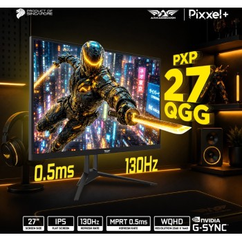 Armaggeddon Gaming Monitor 27'' 2K IPS 130hz 10Bit True Color 2xHDMI DP USB PXP 27-QGG Black