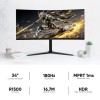 Armaggeddon Gaming Monitor 34'' Curved 3.5K 180Hz 1ms PIP/PBP 1800R PXP 34-Pro-C Black Armaggeddon Gaming Monitor 34'' Curved 3.5K 180Hz 1ms PIP/PBP 1800R PXP 34-Pro-C Black