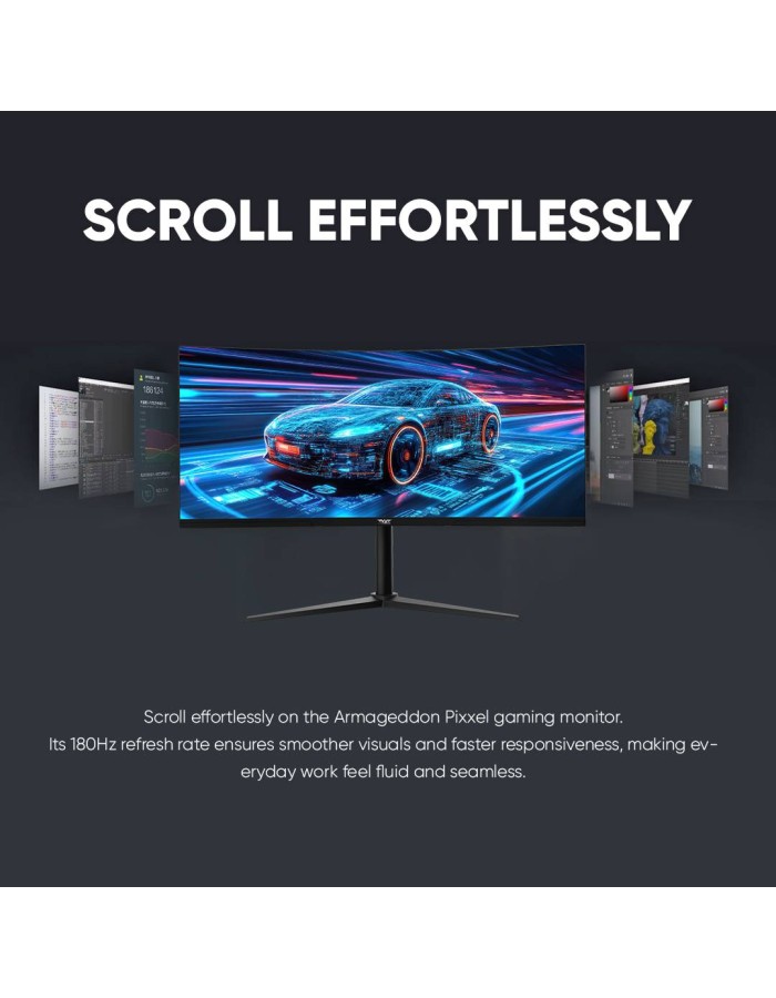 Armaggeddon Gaming Monitor 34'' Curved 3.5K 180Hz 1ms PIP/PBP 1800R PXP 34-Pro-C Black Armaggeddon Gaming Monitor 34'' Curved 3.5K 180Hz 1ms PIP/PBP 1800R PXP 34-Pro-C Black