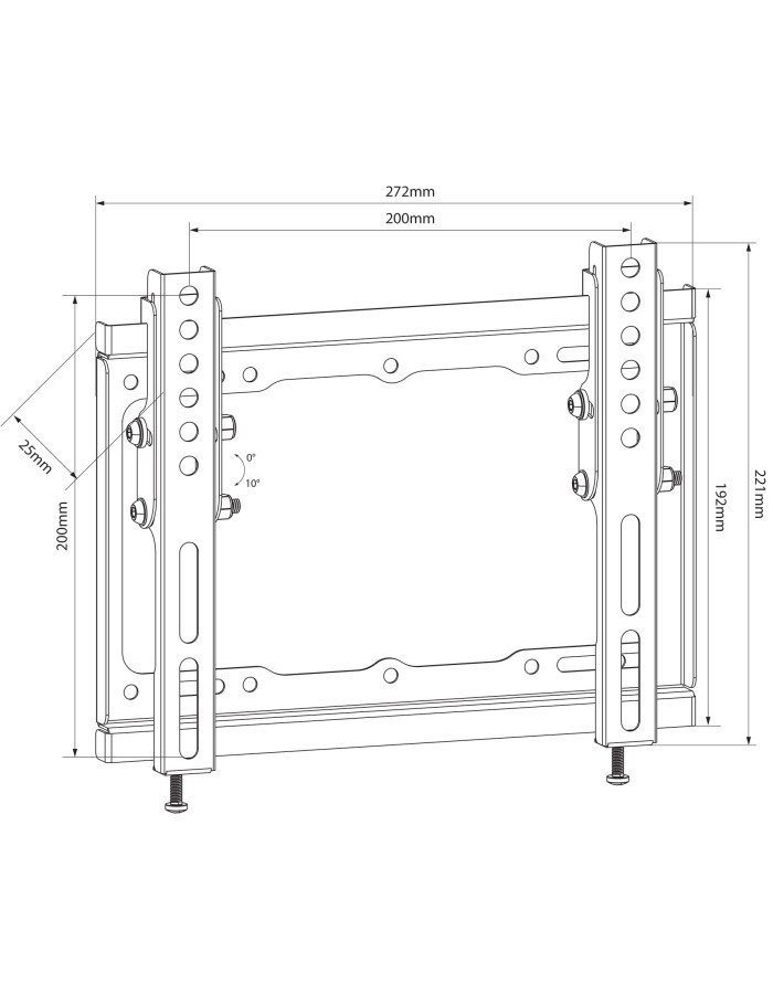 AV:link ST201 Tilt Wall Mount 200x200 129.550UK