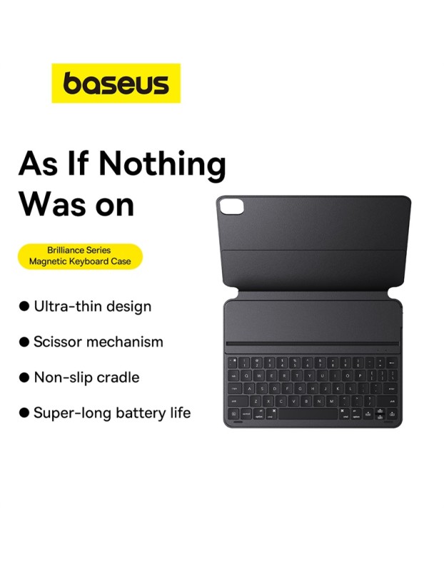 Baseus IT Bluetooth Keyboard with Magnetic Case iPad 12.9'' Cluster Black Baseus IT Bluetooth Keyboard with Magnetic Case iPad 12.9'' Cluster Black