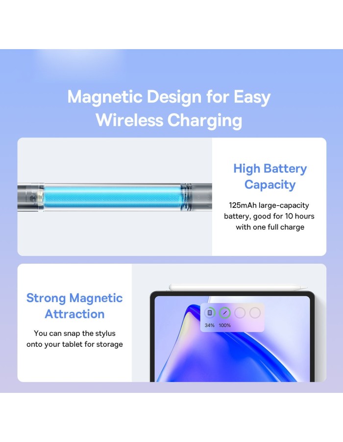 Baseus IT Stylus Active Smooth Writing 2 Wireless Charging LED & Extra Tip