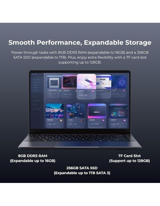 Chuwi Laptop CoreBook 14'' i3-10100Y 8GB RAM + 256GB SSD Windows 11 Pro Chuwi Laptop CoreBook 14'' i3-10100Y 8GB RAM + 256GB SSD Windows 11 Pro