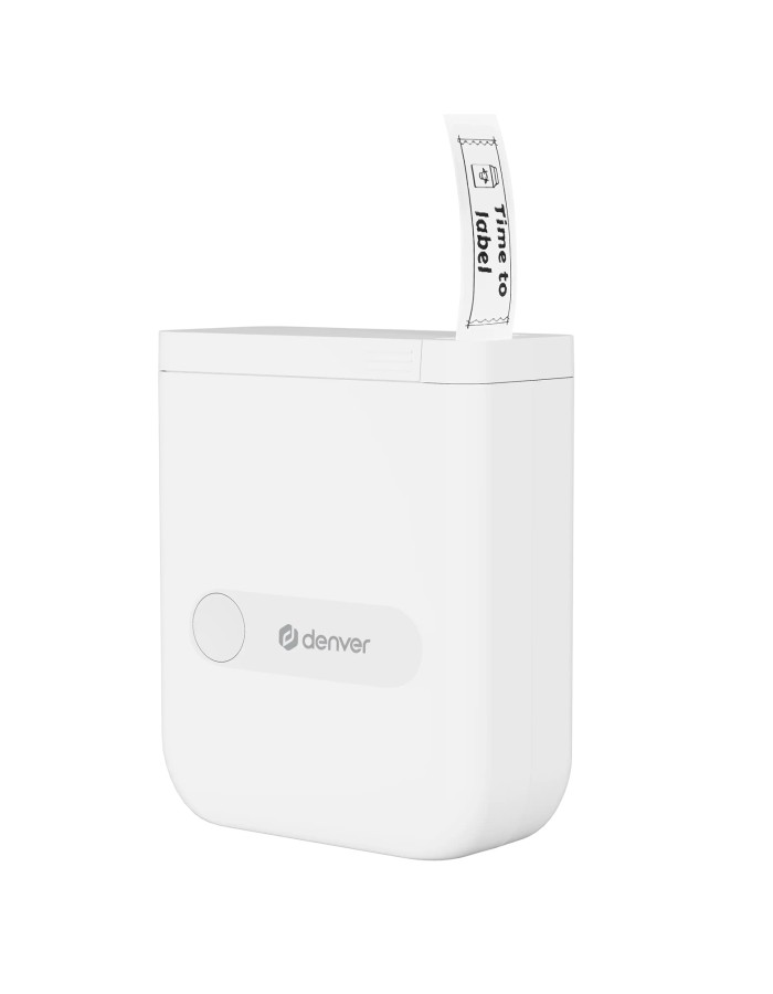 Denver MBP-16W Mini Thermal Label Printer with Bluetooth, Prints via Phone APP, Including 4x Label Rolls Denver MBP-16W Mini Thermal Label Printer with Bluetooth, Prints via Phone APP, Including 4x Label Rolls