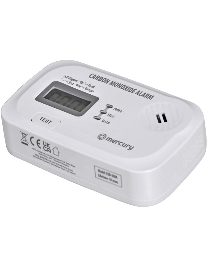 Mercury COD-208A Carbon Monoxide Alarm 350.145UK