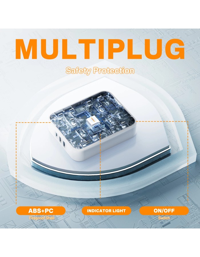 Tessan TS-202-C 4-Gang AC Extension 2m 13A with 2x USBA 1x USBC 15W Tessan TS-202-C 4-Gang AC Extension 2m 13A with 2x USBA 1x USBC 15W