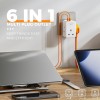 Tessan TS-227-PD 3-Gang 13A AC Plug Through with 2x USBA & 1x USBC 20W Tessan TS-227-PD 3-Gang 13A AC Plug Through with 2x USBA & 1x USBC 20W