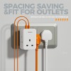 Tessan TS-227-PD 3-Gang 13A AC Plug Through with 2x USBA & 1x USBC 20W Tessan TS-227-PD 3-Gang 13A AC Plug Through with 2x USBA & 1x USBC 20W