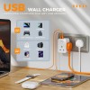 Tessan TS-227-PD 3-Gang 13A AC Plug Through with 2x USBA & 1x USBC 20W Tessan TS-227-PD 3-Gang 13A AC Plug Through with 2x USBA & 1x USBC 20W