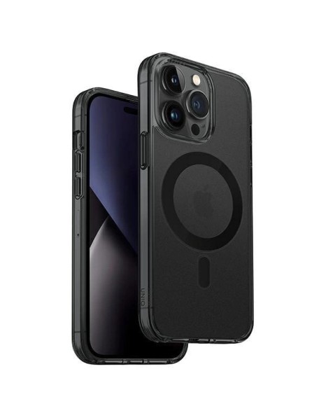 Uniq LifePro Xtreme Magclick Charging case for iPhone 14 Pro - gray and black
